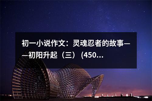 初一小說(shuō)作文：靈魂忍者的故事——初陽(yáng)升起（三） (450字)