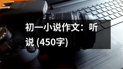 初一小說作文：聽說 (450字)
