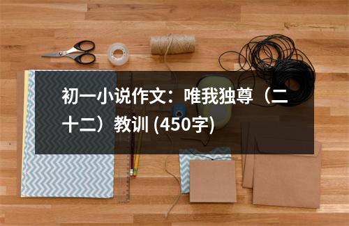 初一小說(shuō)作文：唯我獨(dú)尊（二十二）教訓(xùn) (450字)