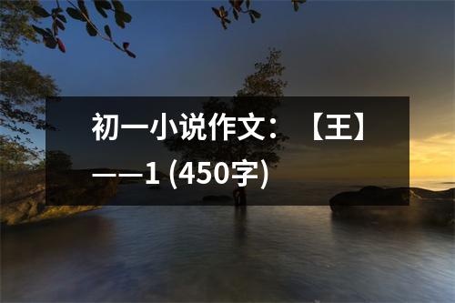 初一小說(shuō)作文：【王】——1 (450字)