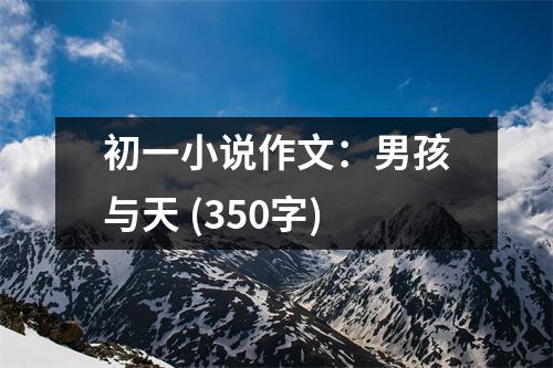 初一小說作文：男孩與天 (350字)