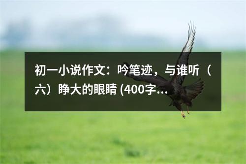 初一小說(shuō)作文：吟筆跡，與誰(shuí)聽(tīng)（六）睜大的眼睛 (400字)