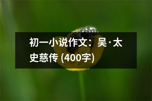 初一小說作文：吳·太史慈傳 (400字)