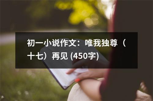 初一小說作文：唯我獨(dú)尊（十七）再見 (450字)