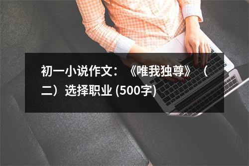 初一小說(shuō)作文：《唯我獨(dú)尊》（二）選擇職業(yè) (500字)