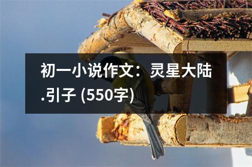 初一小說作文：靈星大陸.引子 (550字)