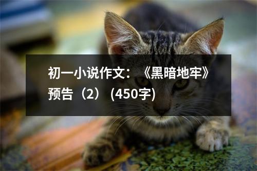 初一小說作文：《黑暗地牢》預(yù)告（2） (450字)